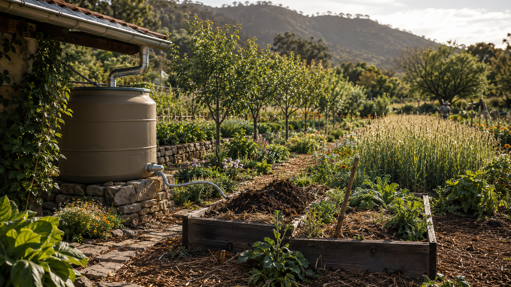 Huerto y diversidad de plantas